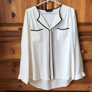 Dorothy Perkins dress cream blouse size 12